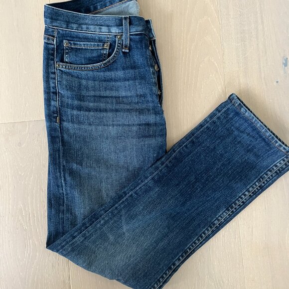 rag & bone Men's Slim Jeans - Dark Blue - Picture 9 of 9